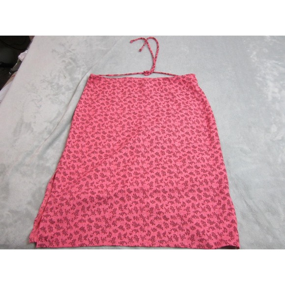 Wet-seal Dresses & Skirts - Wet Seal Pink Floral Mini Skirt Women's Large Y2K Stretch Slip Bodycon